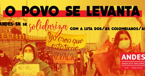 solidariedade ao povo colombiano