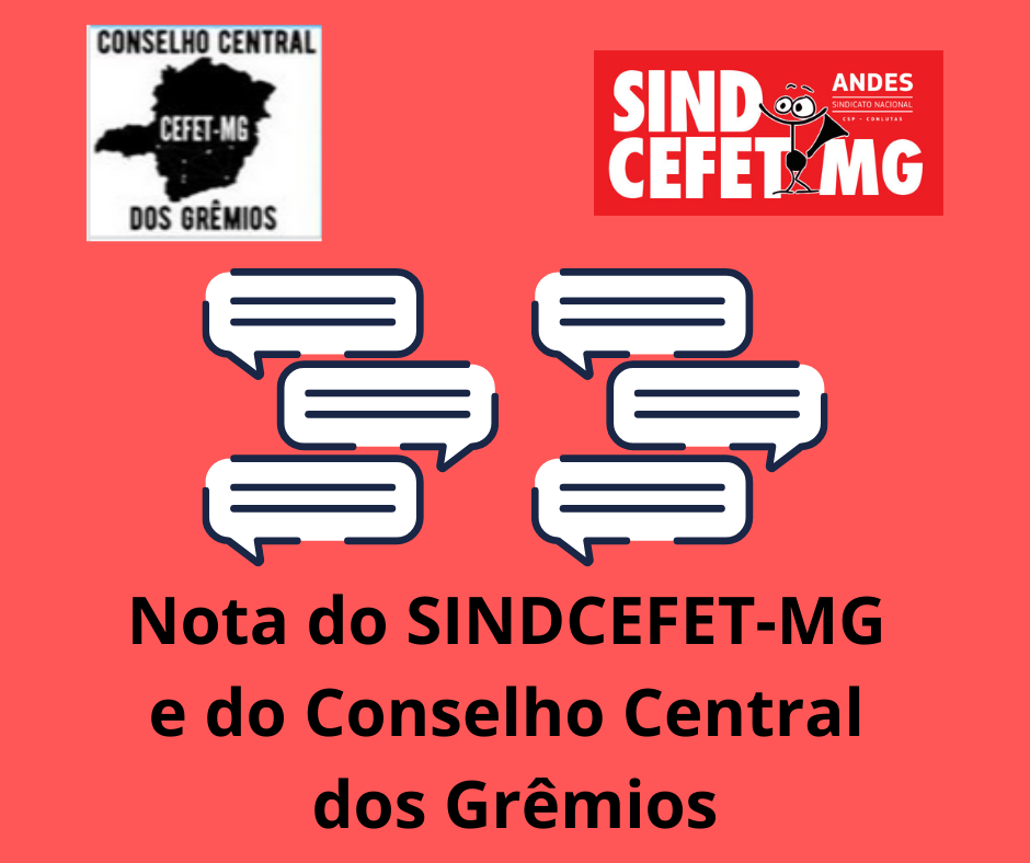 NOTA DO CONSELHO DE GREMIOS E SINDCEFET