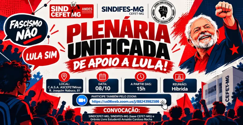 Plenária Unificada de Apoio a LULA!